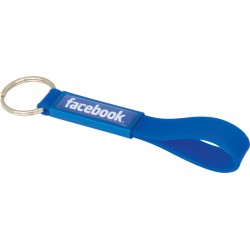 Printed Keyrings - Silicone Sling Keyring with Dome-Indent