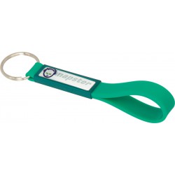 Printed Keyrings - Silicone Sling Keyring with Dome-Indent