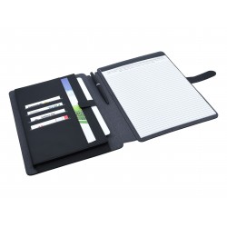 Non Leather Compendiums - Impact A4 Portfolio, Black/Charcoal