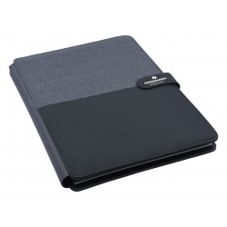 Non Leather Compendiums - Impact A4 Portfolio, Black/Charcoal