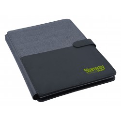 Non Leather Compendiums - Impact A4 Portfolio, Black/Charcoal