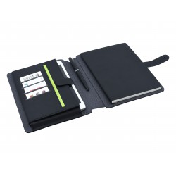 Non Leather Compendiums - Impact A5 Portfolio, Black/Charcoal