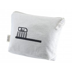Toiletry Bags - Calico Toiletry/Makeup Bag 14.5cmx22.5cm