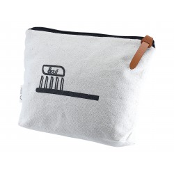 Toiletry Bags - Calico Toiletry/Makeup Bag 14.5cmx22.5cm