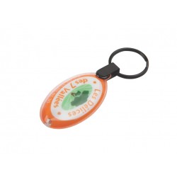 Metal Keyrings - Press-Light Keyring - Indent
