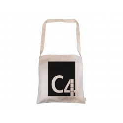 Tote & Calico Bags - Calico Long Handle Shoulder Bag 38x38cm