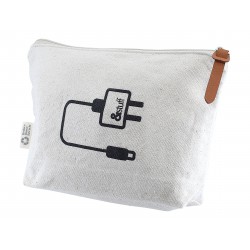 Tote & Calico Bags - Calico Tech Pouch 14.5cm x 22.5cm x 5cm