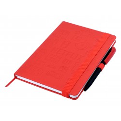 Promotional Journals & Noteboooks - Designa Deboss Carnival Notebook A5 Air