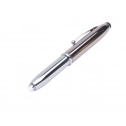 Metal Promotional Pens - Economy 3-Way Stylus Pen & Torch
