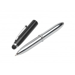 Metal Promotional Pens - Economy 3-Way Stylus Pen & Torch