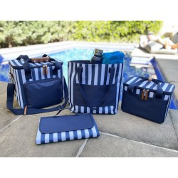 Jute Conference Bags - Ascot Beach Tote, Navy