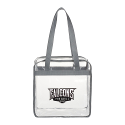 Non Woven Bags - Game Day Clear Zippered Safety Tote