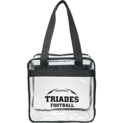 Non Woven Bags - Game Day Clear Zippered Safety Tote
