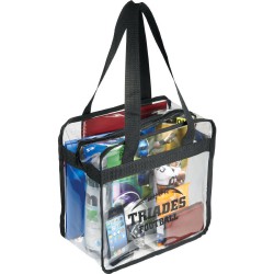 Non Woven Bags - Game Day Clear Zippered Safety Tote