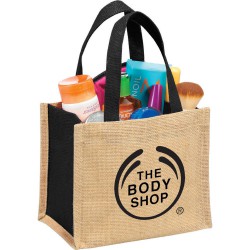 Calico & Jute Bags - Mini Jute Gift Tote