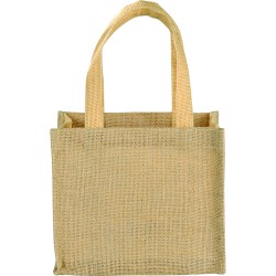 Calico & Jute Bags - Mini Jute Gift Tote