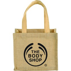 Calico & Jute Bags - Mini Jute Gift Tote