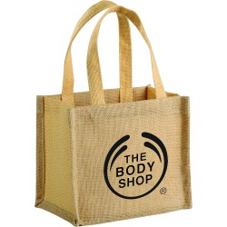 Calico & Jute Bags - Mini Jute Gift Tote