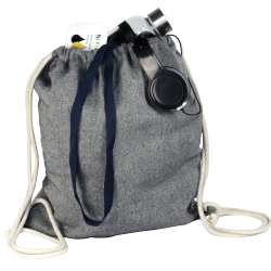 Duffle Bags & Sacks - Melange Custom Dyed Drawstring Bag