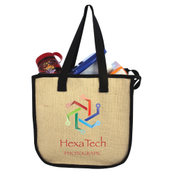Calico & Jute Bags - Laminated Jute Shopper with Insulation