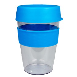Reusable Coffee Cups - Tritan Carry Cup with Lid and Band 360ml