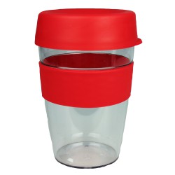 Reusable Coffee Cups - Tritan Carry Cup with Lid and Band 360ml