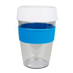 Reusable Coffee Cups - Tritan Carry Cup with Lid and Band 360ml