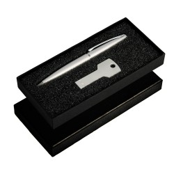 Business Gifts - Gift Set with USB8011 Key USB & 627 Grobisen Pen