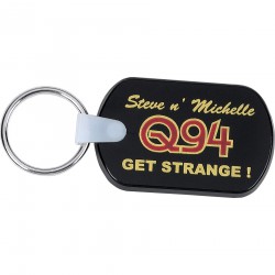 Metal Keyrings - Rectangular Soft Key Tag