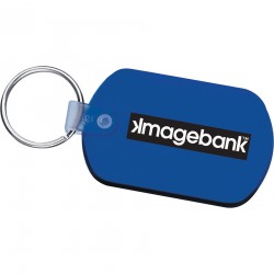 Metal Keyrings - Rectangular Soft Key Tag