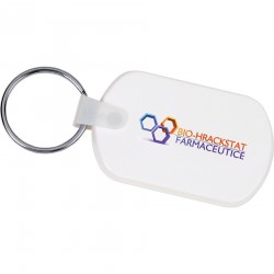 Metal Keyrings - Rectangular Soft Key Tag