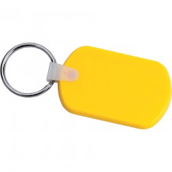 Metal Keyrings - Rectangular Soft Key Tag