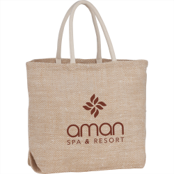 Calico & Jute Bags - Herringbone Jute Tote