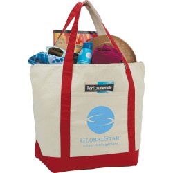 Non Woven Bags - 12 oz Zippered Cotton Tote