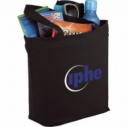 Non Woven Bags - 8 oz. Cotton Maine Zippered Tote