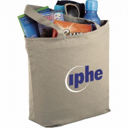 Non Woven Bags - 8 oz. Cotton Maine Zippered Tote