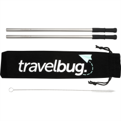 Homeware Products - Reusable Stainless steel Straw Set with Brush
