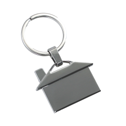 Metal Keyrings - House Shaped Metal Keyring