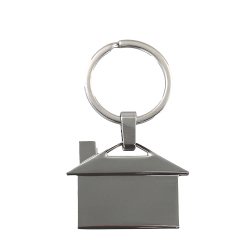 Metal Keyrings - House Shaped Metal Keyring