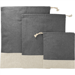 Travel Accessories - Split Recycled 3pc Travel Pouch Set