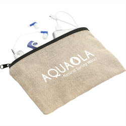Travel Accessories - Recycled 5oz Cotton Twill Pouch