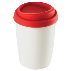 Coffee Mugs - Ceramic Mug 250ml with Silicone Lid