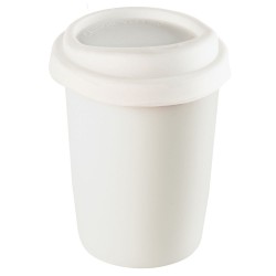 Coffee Mugs - Ceramic Mug 250ml with Silicone Lid