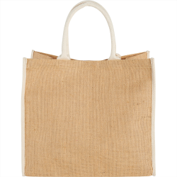 Calico & Jute Bags - Colour Highlighted Large Jute Tote
