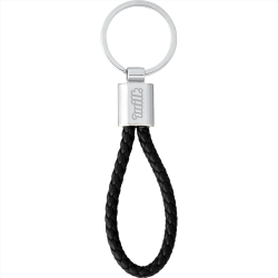 Leather Keyrings - Vegan Leather Twist Key Ring