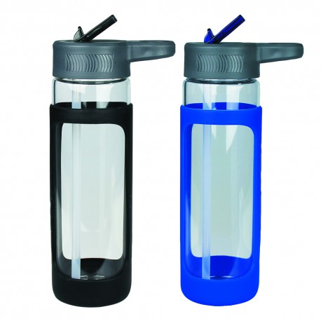 Stubby Holders - Glass Bottle with Silicone Cover 600ml