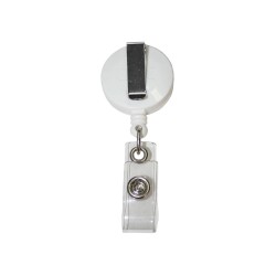 Reusable Coffee Cups - Metal - Round Retractable Badge Holder