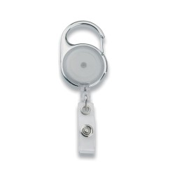 Reusable Coffee Cups - Metal - Transparent Retractable Badge Holder