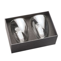 Name & Pin Badges - Glass Coffee & Tea Set 300ml