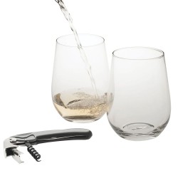 Name & Pin Badges - Wine Glass Set 450ml